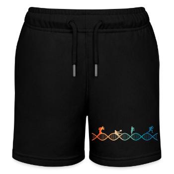 rugby is in my DNA - Kids Organic Sweat Shorts by Stanley/Stella - black - Front
