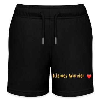 Grossesse - Dictons pour bébés - Short de jogging enfant bio Stanley/Stella - noir - Devant