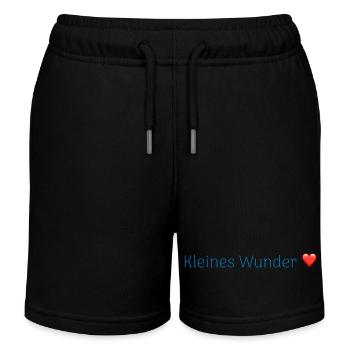 Grossesse - Dictons pour bébés - Short de jogging enfant bio Stanley/Stella - noir - Devant