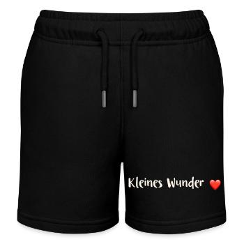 Petit miracle - Grossesse - Short de jogging enfant bio Stanley/Stella - noir - Devant