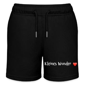 Petits dictons de bébé miracle - Short de jogging enfant bio Stanley/Stella - noir - Devant