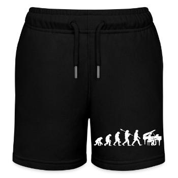 Evolution Pianist - Kids Organic Sweat Shorts by Stanley/Stella - black - Front