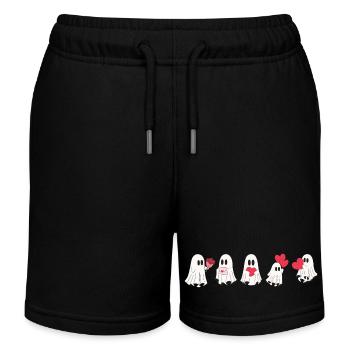 Geister der Liebe - Geschenk zum Valentinstag - Kinder Organic Joggingshorts Mini Bolter von Stanley/Stella - Schwarz - Vorne