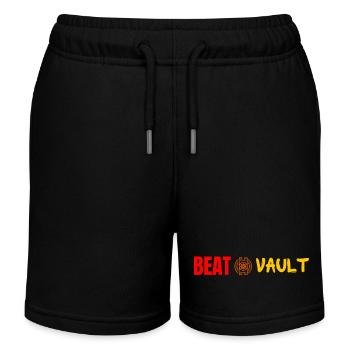 The Beat Vault - Horizontal - Kids Organic Sweat Shorts by Stanley/Stella - black - Front
