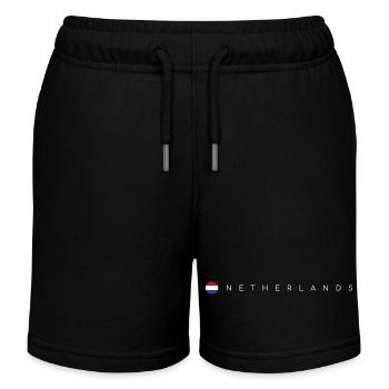 Flagge Niederlande - Kinder Organic Joggingshorts Mini Bolter von Stanley/Stella - Schwarz - Vorne