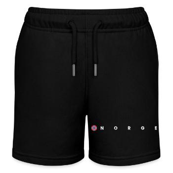 Flagge von Norge - Kinder Organic Joggingshorts Mini Bolter von Stanley/Stella - Schwarz - Vorne