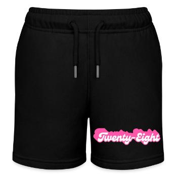 Twenty-Eight Birthday - 28th Birthday Retro Pink - Kids Organic Sweat Shorts by Stanley/Stella - black - Front