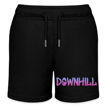 Downhill - Kinder Organic Joggingshorts Mini Bolter von Stanley/Stella - Schwarz - Vorne