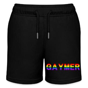 Schwuler - Kinder Organic Joggingshorts Mini Bolter von Stanley/Stella - Schwarz - Vorne