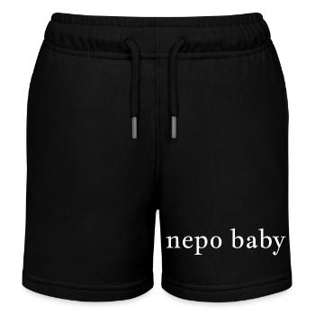 Nepo Baby 2 - Kids Organic Sweat Shorts by Stanley/Stella - black - Front