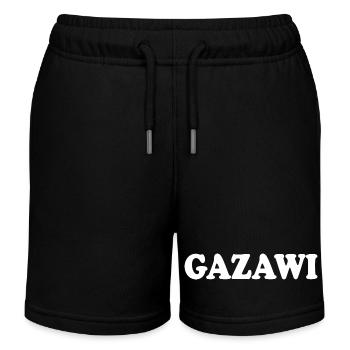 Gazawi gaza - Kinder Organic Joggingshorts Mini Bolter von Stanley/Stella - Schwarz - Vorne