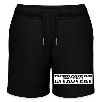 Introvertiert, nicht verklemmt - Kinder Organic Joggingshorts Mini Bolter von Stanley/Stella - Schwarz - Vorne