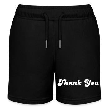 Danke retro - Kinder Organic Joggingshorts Mini Bolter von Stanley/Stella - Schwarz - Vorne