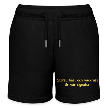 The biggest, best and most beautiful is our signature! - Kids Organic Sweat Shorts by Stanley/Stella - black - Front