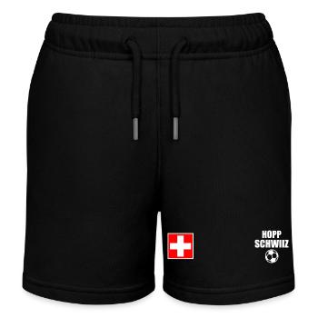 Switzerland - Kids Organic Sweat Shorts by Stanley/Stella - black - Front