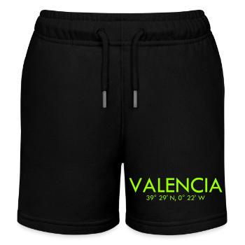 Valence Espagne Coordonnées Latitude Longitude - Short de jogging enfant bio Stanley/Stella - noir - Devant