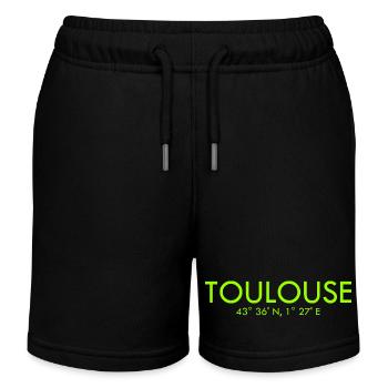 Toulouse, France Coordonnées : Latitude, Longitude - Short de jogging enfant bio Stanley/Stella - noir - Devant