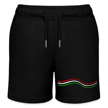 Red White Green - Kids Organic Sweat Shorts by Stanley/Stella - black - Front