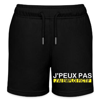 Ich kann nicht, ich habe einen fiktiven Job - Kinder Organic Joggingshorts Mini Bolter von Stanley/Stella - Schwarz - Vorne