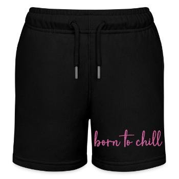 Born to chill - Kids Organic Sweat Shorts by Stanley/Stella - black - Front