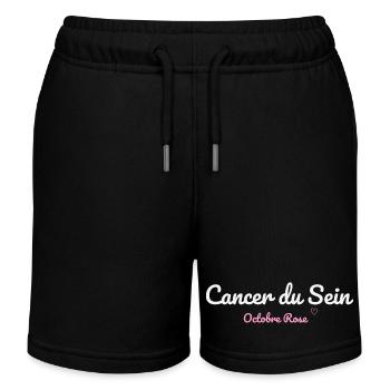 Brustkrebs Rosa Oktober - Kinder Organic Joggingshorts Mini Bolter von Stanley/Stella - Schwarz - Vorne