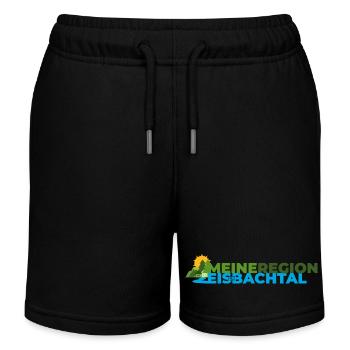 Meine Region Eisenbachtal - Kinder Organic Joggingshorts Mini Bolter von Stanley/Stella - Schwarz - Vorne