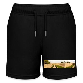 Mdina Stadtmauer Tramuntana Nordrepublik Malta - Kinder Organic Joggingshorts Mini Bolter von Stanley/Stella - Schwarz - Vorne