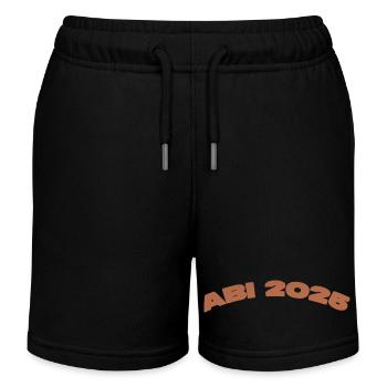 ABI 2025 – Wir lassen’s krachen! 🎉 - Kinder Organic Joggingshorts Mini Bolter von Stanley/Stella - Schwarz - Vorne