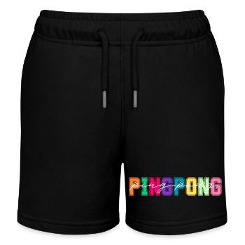 Ping Pong Farben - Ping Pong Liebhaber Geschenk - Kinder Organic Joggingshorts Mini Bolter von Stanley/Stella - Schwarz - Vorne