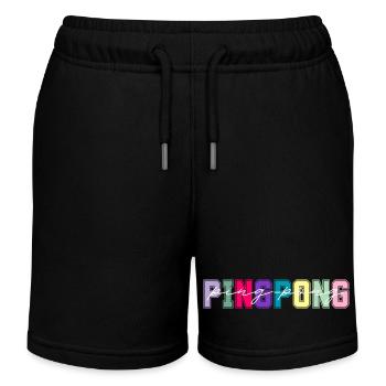Ping Pong Farben - Ping Pong Liebhaber Geschenk - Kinder Organic Joggingshorts Mini Bolter von Stanley/Stella - Schwarz - Vorne