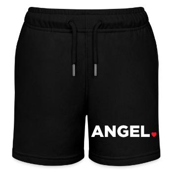 Ange - Short de jogging enfant bio Stanley/Stella - noir - Devant