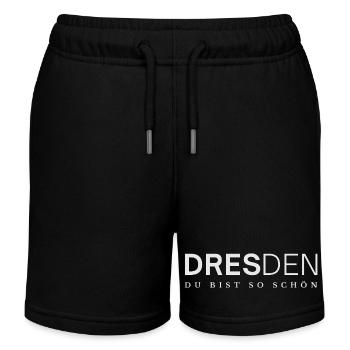 Dresden du bist so schön - Kinder Organic Joggingshorts Mini Bolter von Stanley/Stella - Schwarz - Vorne