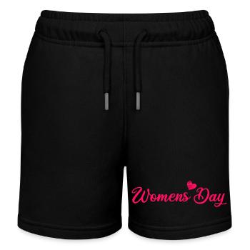 womens day - Kinder Organic Joggingshorts Mini Bolter von Stanley/Stella - Schwarz - Vorne