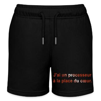 GEEK HUMOR LUSTIGER WITZ 1 - Kinder Organic Joggingshorts Mini Bolter von Stanley/Stella - Schwarz - Vorne