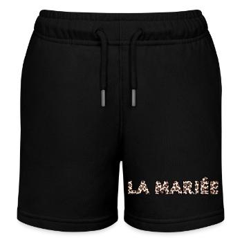 Die Leopardenbraut - Kinder Organic Joggingshorts Mini Bolter von Stanley/Stella - Schwarz - Vorne