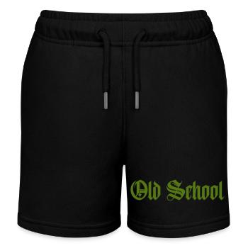 old school - Kinder Organic Joggingshorts Mini Bolter von Stanley/Stella - Schwarz - Vorne