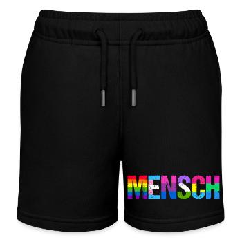Mensch Pride Month LGBT LGBTQ - Kinder Organic Joggingshorts Mini Bolter von Stanley/Stella - Schwarz - Vorne