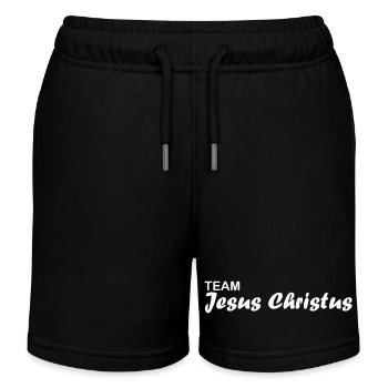 Équipe Jésus-Christ - Short de jogging enfant bio Stanley/Stella - noir - Devant