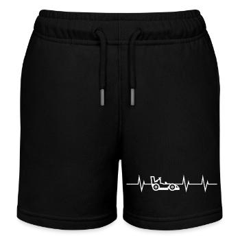 Heartbeat of Speed – Né pour la course - Short de jogging enfant bio Stanley/Stella - noir - Devant