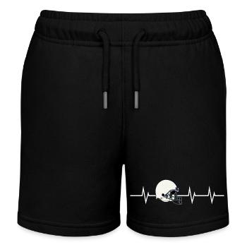 Heartbeat of a Footballer - Kinder Organic Joggingshorts Mini Bolter von Stanley/Stella - Schwarz - Vorne