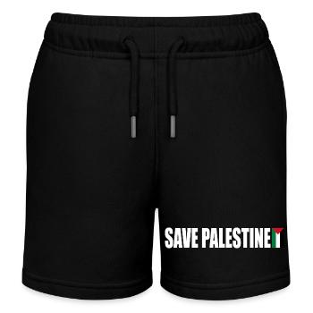 SAVE PALESTINE - Kids Organic Sweat Shorts by Stanley/Stella - black - Front