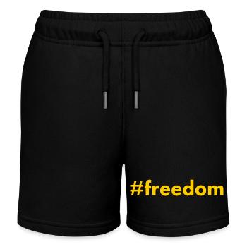 FREEDOM - Kids Organic Sweat Shorts by Stanley/Stella - black - Front