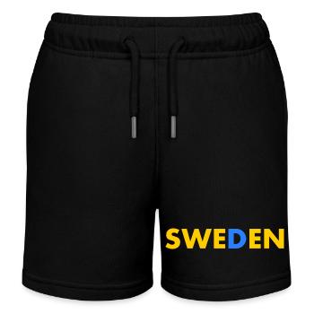 Suède - Short de jogging enfant bio Stanley/Stella - noir - Devant