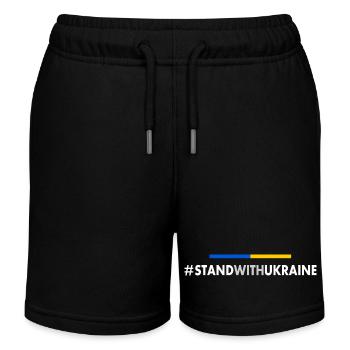 Stand with ukraine - Kinder Organic Joggingshorts Mini Bolter von Stanley/Stella - Schwarz - Vorne