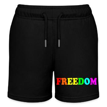 Freedom - Kids Organic Sweat Shorts by Stanley/Stella - black - Front