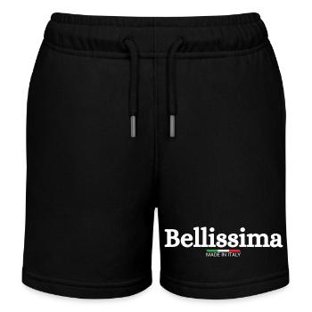 Bellissima Italia Italien Italian Bella Italia - Kinder Organic Joggingshorts Mini Bolter von Stanley/Stella - Schwarz - Vorne