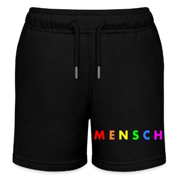Mensch - Kinder Organic Joggingshorts Mini Bolter von Stanley/Stella - Schwarz - Vorne