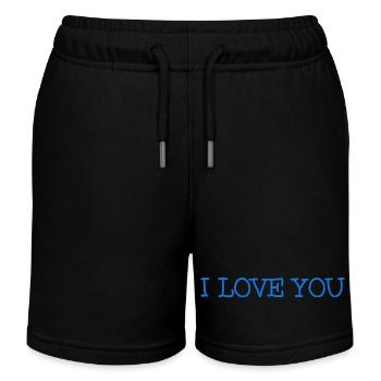ICH LIEBE DICH. ICH HABE GERADE GEHEIRATET. Junggesellinnenabschied. VALENTINSTAG. HALS - Kinder Organic Joggingshorts Mini Bolter von Stanley/Stella - Schwarz - Vorne