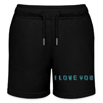 LIEBE. MUTTERTAG. SCHÖNEN MUTTERTAG. MAMA - Kinder Organic Joggingshorts Mini Bolter von Stanley/Stella - Schwarz - Vorne