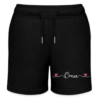 Oma - Kinder Organic Joggingshorts Mini Bolter von Stanley/Stella - Schwarz - Vorne